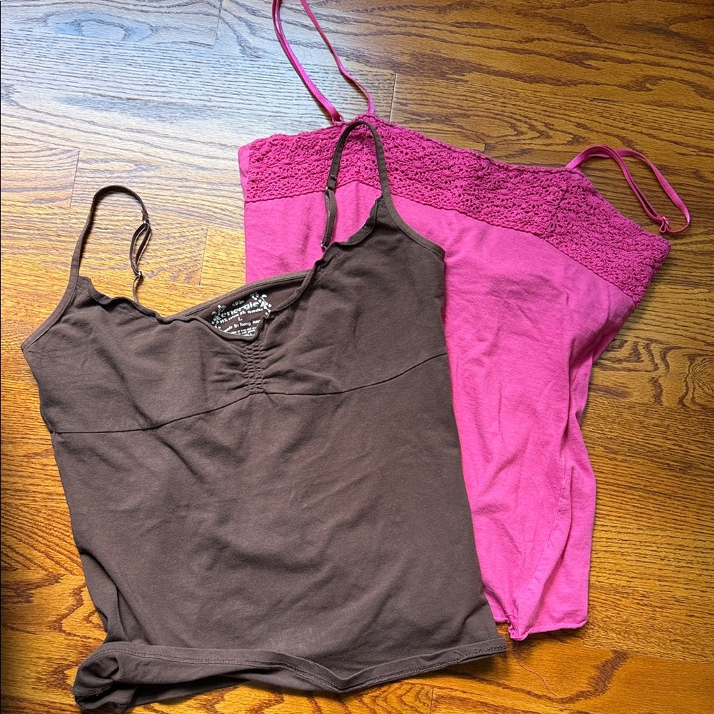 Brown and Pink Camisole Set